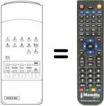Télécommande équivalente TT 18