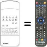Télécommande équivalente TT 22