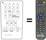 Télécommande équivalente TT 30