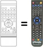 Télécommande équivalente TV 12
