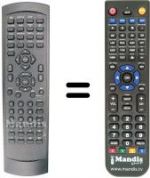 Télécommande équivalente Denver TVD 1401 MK2