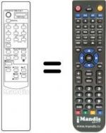 Télécommande équivalente Tokai LVR 8 S