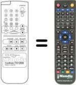 Télécommande équivalente TX 1200