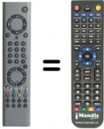 Télécommande équivalente Techwood PL 42 SI