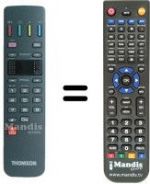 Télécommande équivalente Thomson 70972 T