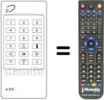 Télécommande équivalente UFD 88