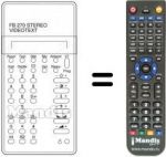 Télécommande équivalente UNIVERSUM 9589672