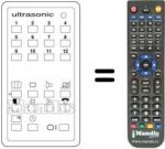 Télécommande équivalente US 12 FACH