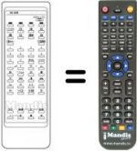 Télécommande équivalente US 0389