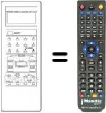 Télécommande équivalente Amstrad VCR 4700