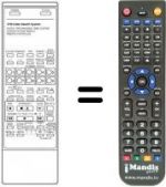 Télécommande équivalente VCR 185