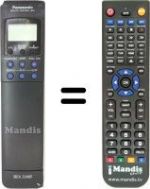 Télécommande équivalente Panasonic NV-F55