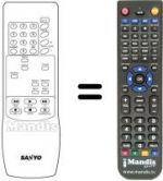 Télécommande équivalente Sanyo VHR-258