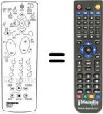 Télécommande équivalente Hifivox VPH 6780