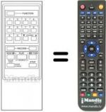 Télécommande équivalente Cge VRC 7043