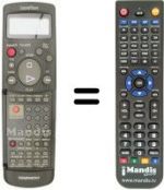 Télécommande équivalente Daewoo DVR G 892 HIFI