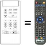 Télécommande équivalente Hifivox VTH 210