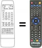 Télécommande équivalente Atlantic VTR 3002 S