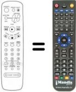 Télécommande équivalente Magnadyne VTR 8101