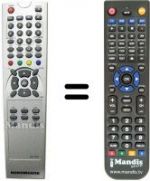 Télécommande équivalente United UTV 14X83 D (ver. 2)