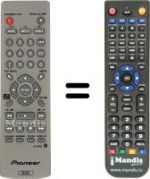 Télécommande équivalente Pioneer DV 400V S