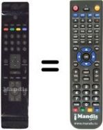 Télécommande équivalente NordMende UN 32 M 1000