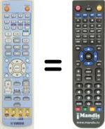Télécommande équivalente Yamaha PVXS-120
