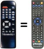 Télécommande équivalente XLT 9900 PLUS
