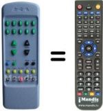 Télécommande équivalente Mivar 21 SF 1 STEREO