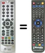 Télécommande équivalente 060535