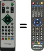 Télécommande équivalente 060500
