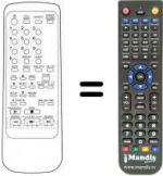 Télécommande équivalente Sinudyne SV 12901
