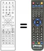 Télécommande équivalente NordMende NMHT 1591 SE