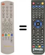 Télécommande équivalente Manhattan 6800
