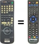 Télécommande équivalente Sony DVP-S 7700