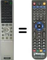 Télécommande équivalente Sony RDR-GX3