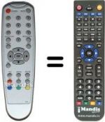 Télécommande équivalente Kathrein UFS 321 SI