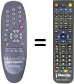Télécommande équivalente Kathrein UFD 554