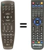 Télécommande équivalente Goldstar 2330 P