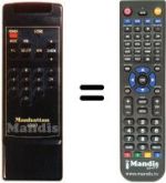 Télécommande équivalente Manhattan CSR-10