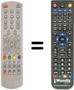 Télécommande équivalente Manhattan 9800