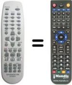 Télécommande équivalente Daewoo DRX 1105