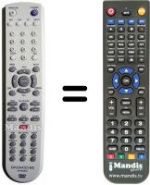 Télécommande équivalente Daewoo DHR 7105