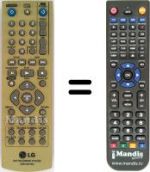 Télécommande équivalente Goldstar DR-275