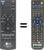 Télécommande équivalente LG DVX 450