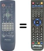 Télécommande équivalente Pioneer DV 626