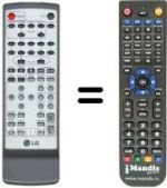 Télécommande équivalente LG FE-3500 WE
