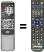 Télécommande équivalente Medion MD 5410