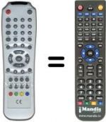 Télécommande équivalente Triax DVB 300