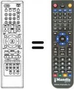 Télécommande équivalente LG DVD 4800